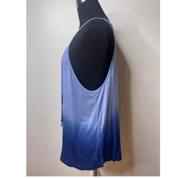 AEO | Women's Blue Ombre Soft & Sexy Tank Top Blouse Size Medium - Picture 3 of 11